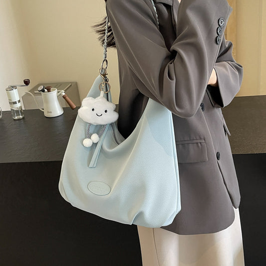 Pastel PU Leather Shoulder Bag