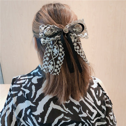 Lace Bow Hair Clip