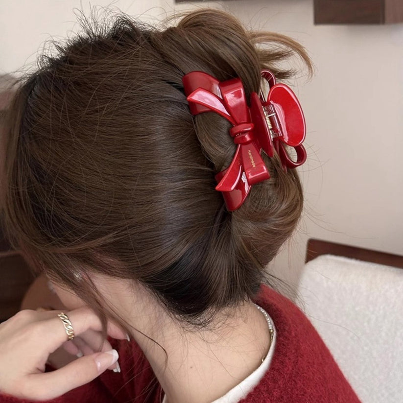 Red Bow Claw Clips | Coquette Feminine Hair Accessories – Tristar Boutique Red Bow Claw Clips | Coquette Feminine Hair Accessories – Tristar Boutique