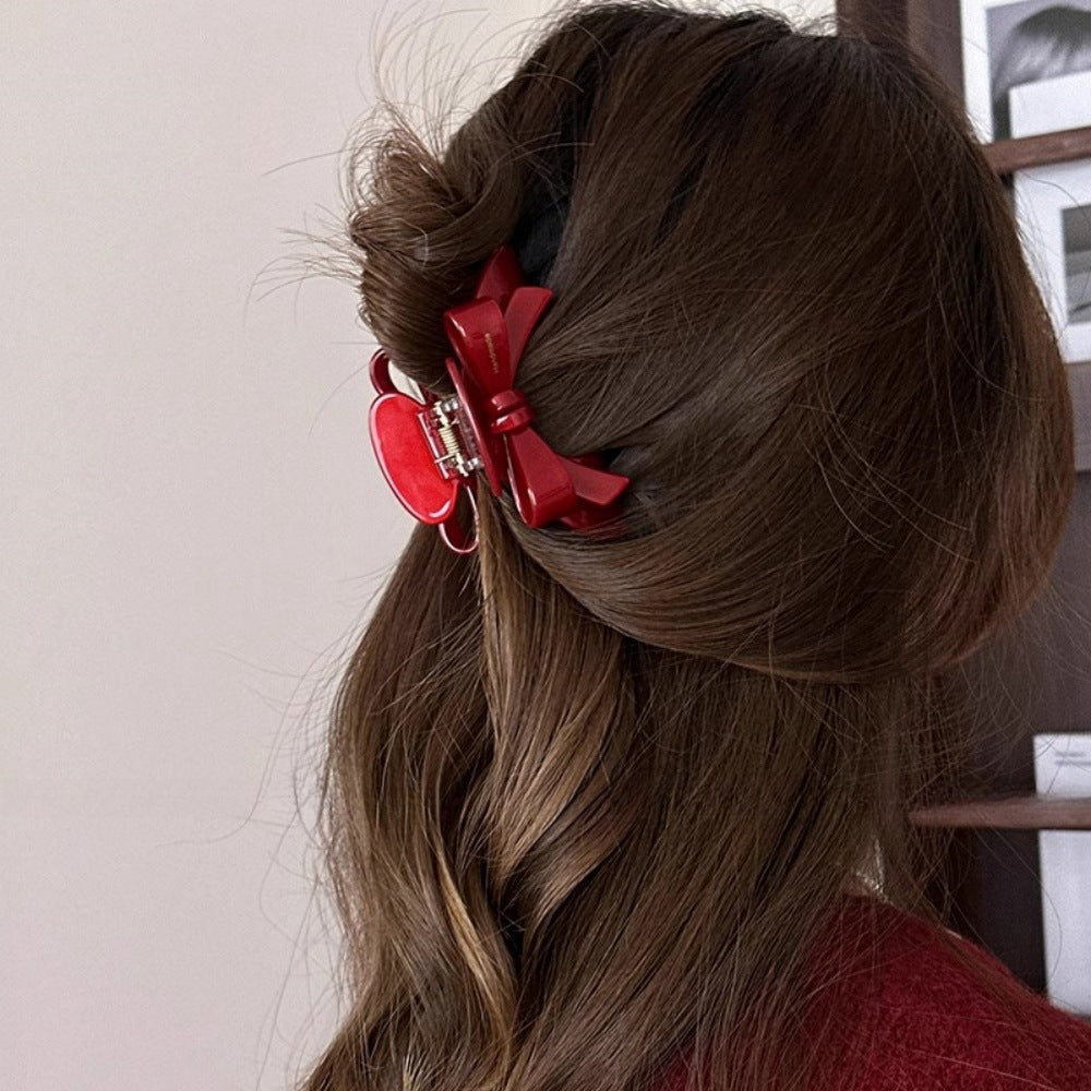 Red Bow Claw Clips | Coquette Feminine Hair Accessories | Tristar Boutique Red Bow Claw Clips | Coquette Feminine Hair Accessories | Tristar Boutique