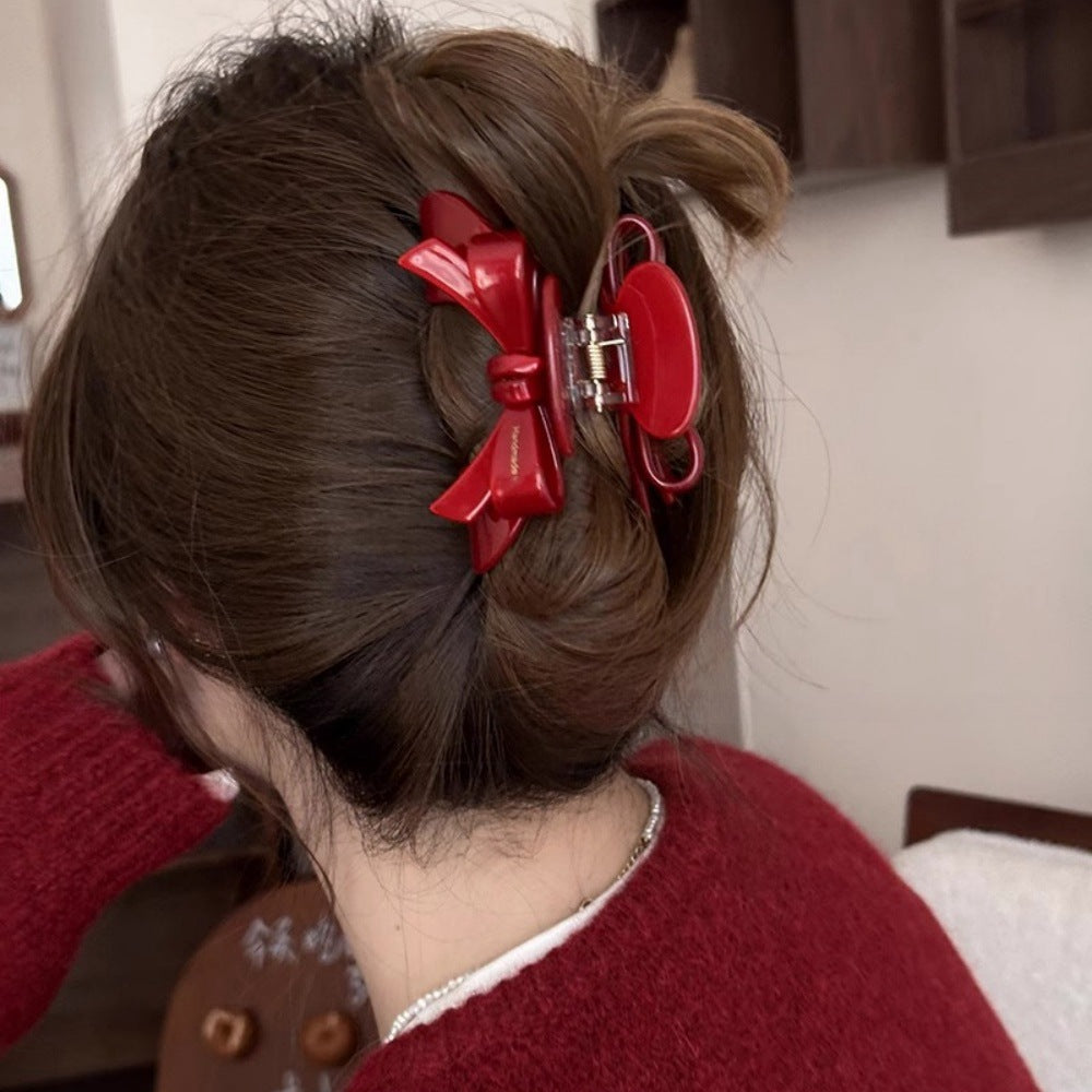 Red Bow Claw Clips | Coquette Feminine Hair Accessories | Tristar Boutique Red Bow Claw Clips | Coquette Feminine Hair Accessories | Tristar Boutique
