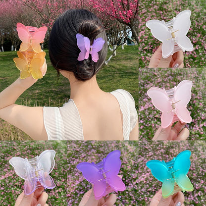 Gradient Butterfly Hair Claw Clip