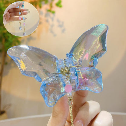 Holographic Butterfly Claw Clip