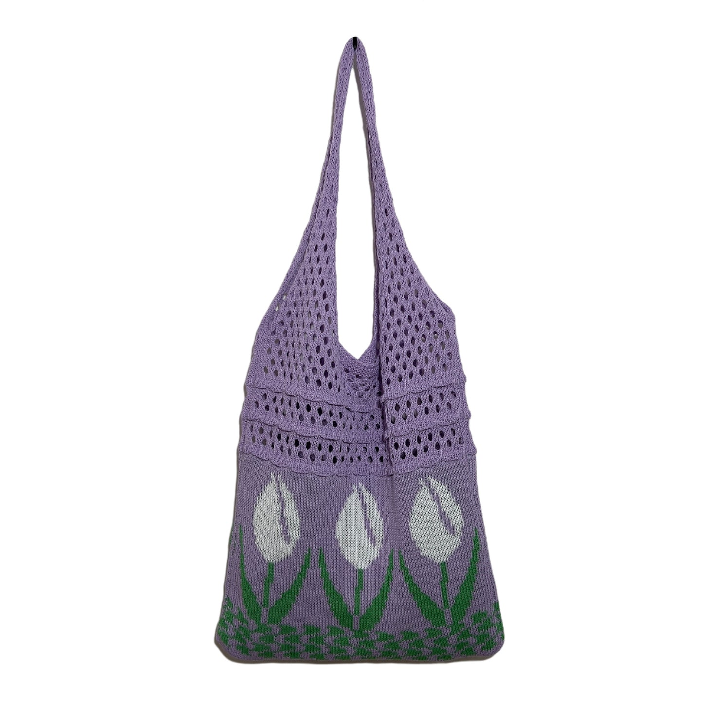 Knitted Tulip Tote Bag