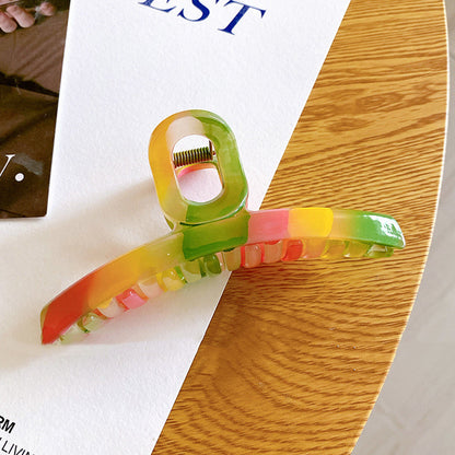 Classic Rainbow Claw Clip