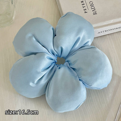 Flower Satin Scrunchie