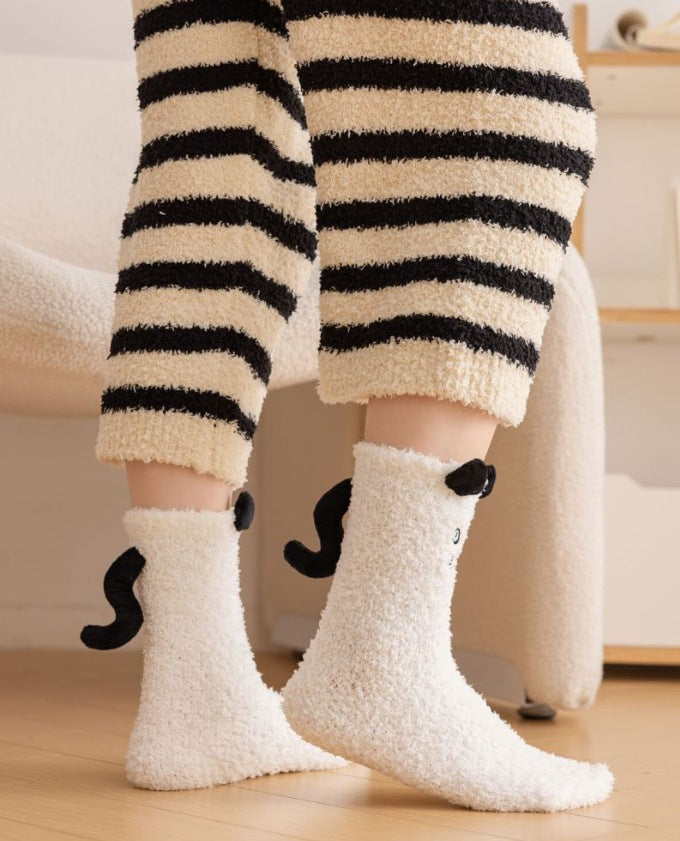 3D Cat Winter Socks