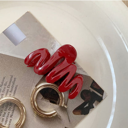 Red Mini Claw Clips