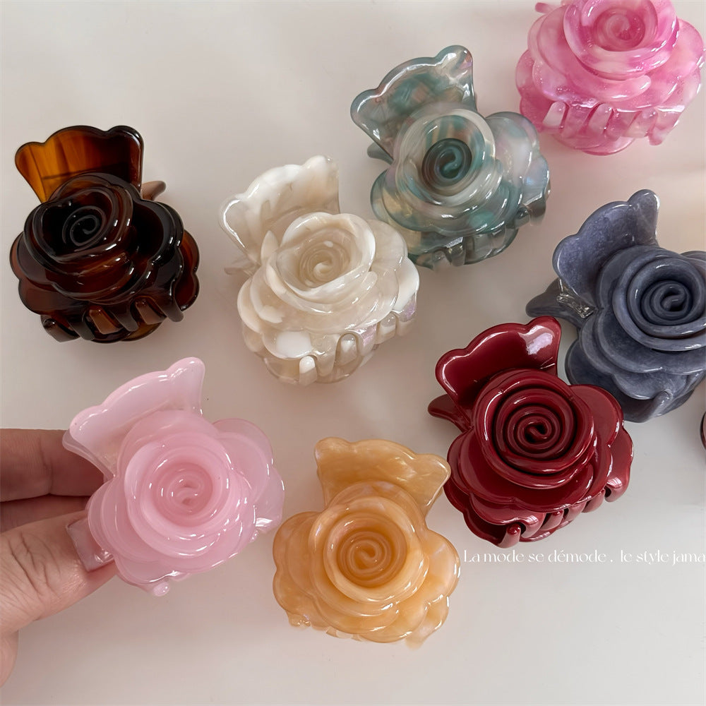 Rose Hair Claw Clip