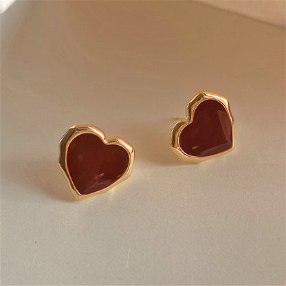 Red Heart Earrings