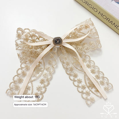 Lace Bow Hair Clip