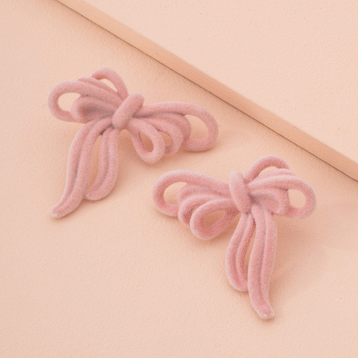 Velvet Ribbon Bow Earrings