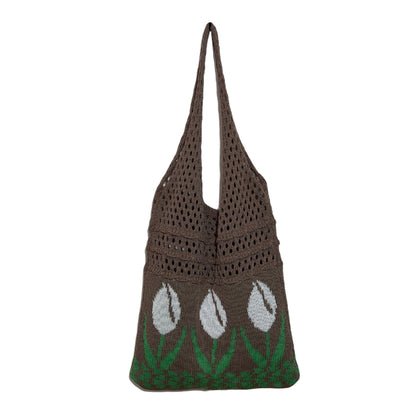 Knitted Tulip Tote Bag