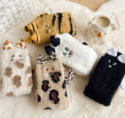 3D Cat Winter Socks