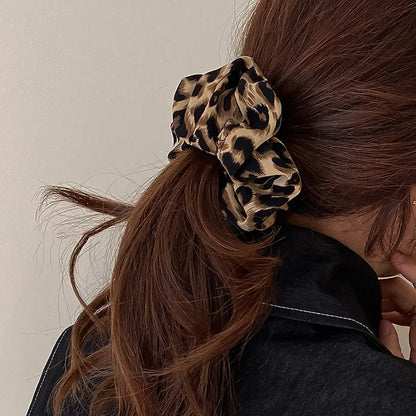 Big Leopard Print Scrunchie