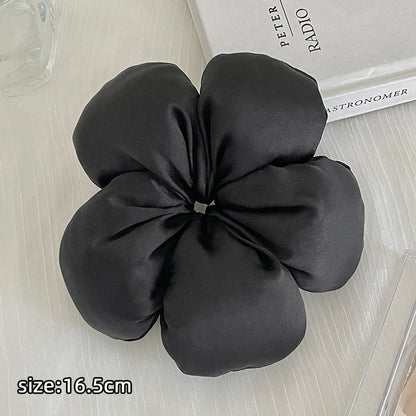 Flower Satin Scrunchie