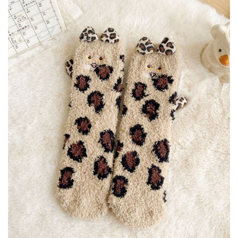 3D Cat Winter Socks