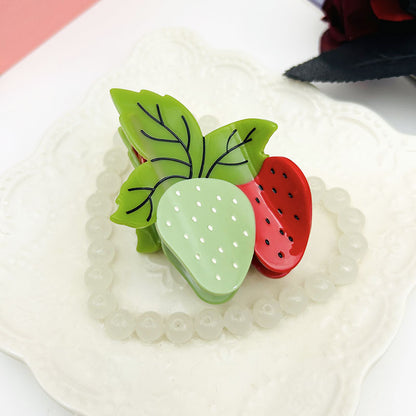 Strawberry Hair Claw Clips