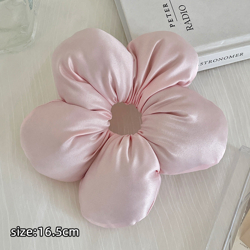 Flower Satin Scrunchie