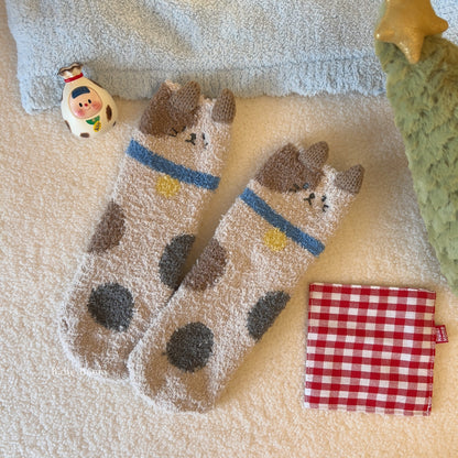 Plush Cat Socks