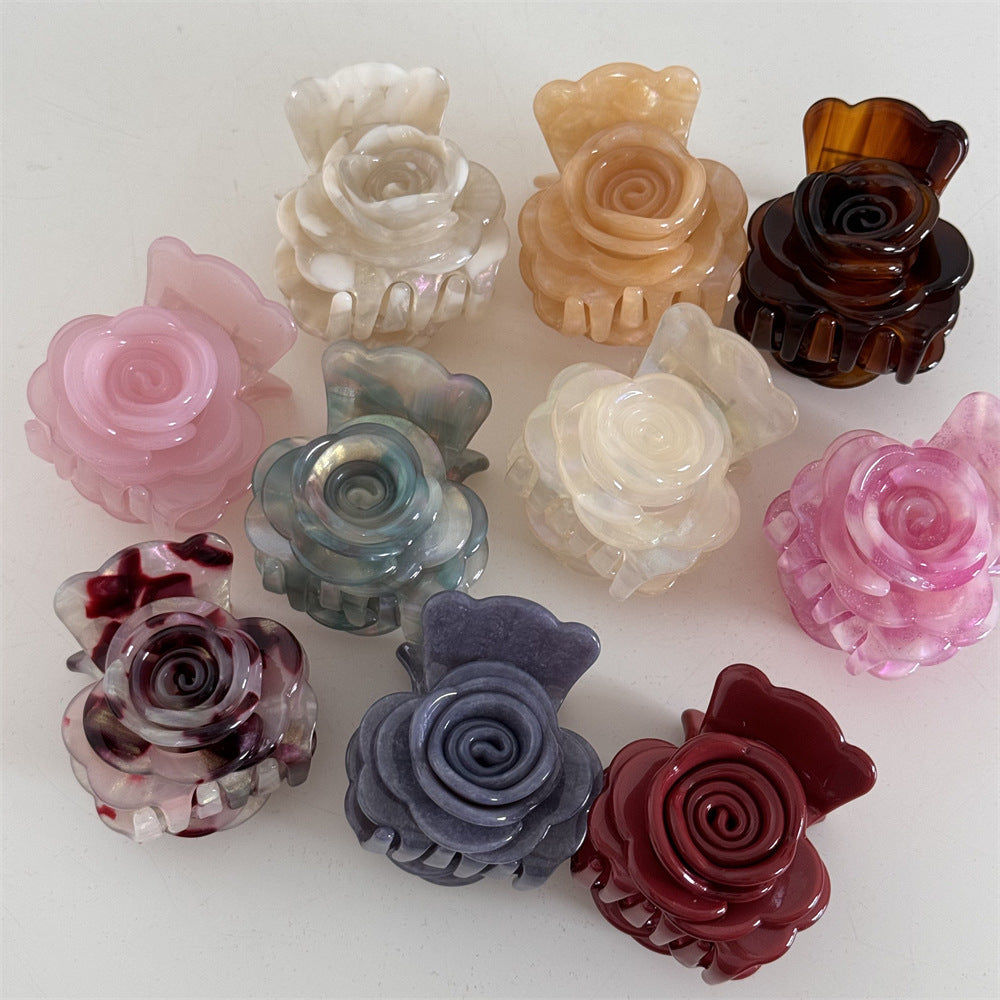 Rose Hair Claw Clip