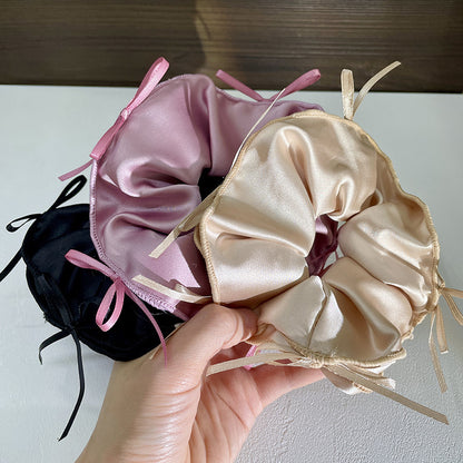 Bow Satin Scrunchies