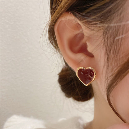 Red Heart Earrings