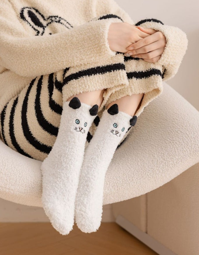 3D Cat Winter Socks