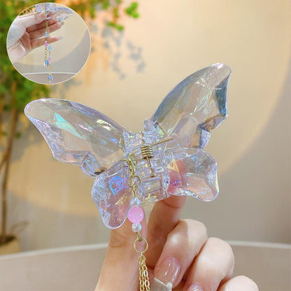 Holographic Butterfly Claw Clip