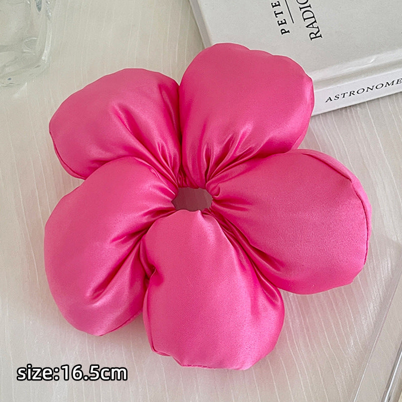 Flower Satin Scrunchie