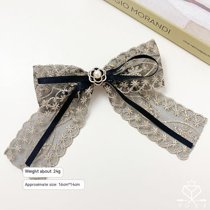 Lace Bow Hair Clip