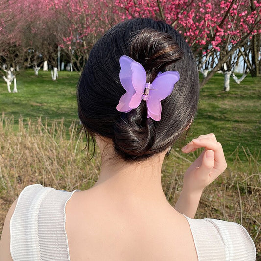 Gradient Butterfly Hair Claw Clip