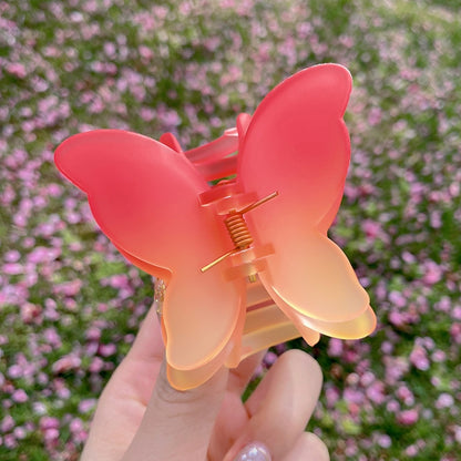 Gradient Butterfly Hair Claw Clip