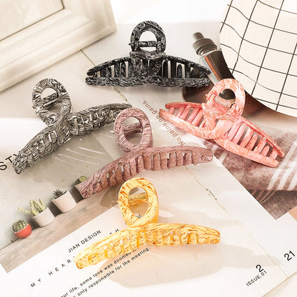 Marble Matte Claw Clips