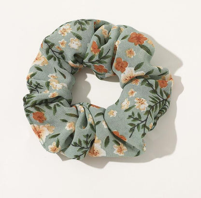 Vintage Floral Scrunchies