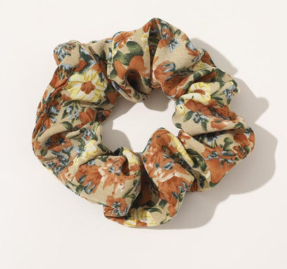 Vintage Floral Scrunchies