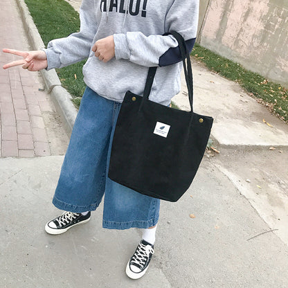 Corduroy Tote Bag