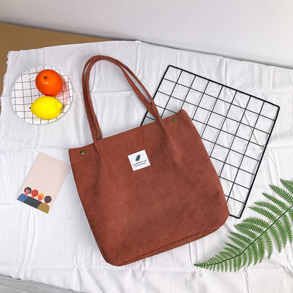 Corduroy Tote Bag