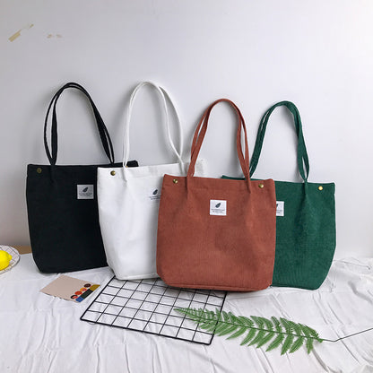 Corduroy Tote Bag