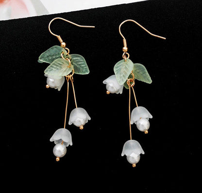 Lily Of The Valley Flower Earrings