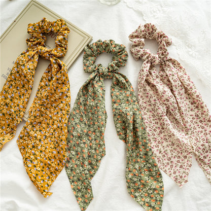 Floral Scarf Scrunchies