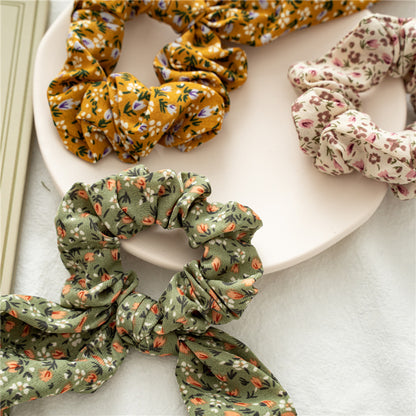 Floral Scarf Scrunchies