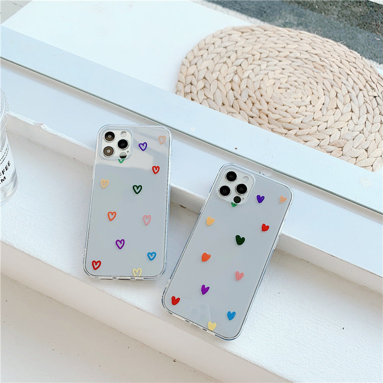 Hearts Clear Phone Case