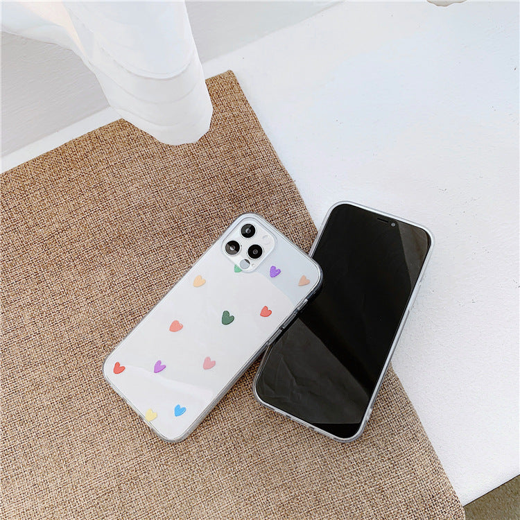 Hearts Clear Phone Case