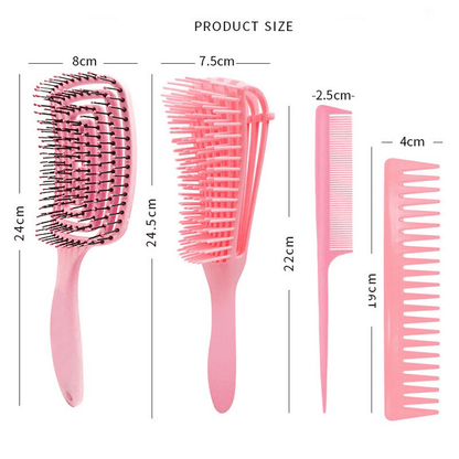 Detangle Comb & Brush Set - Detangle Comb & Brush Set -  - Tristar Boutique