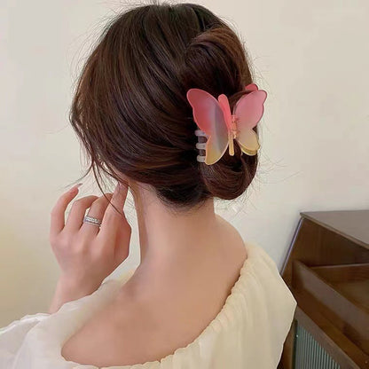 Gradient Butterfly Hair Claw Clip