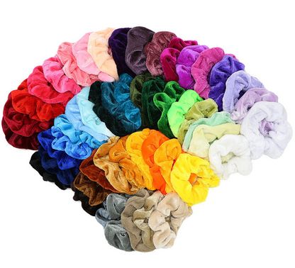 Conjunto de 50 peças de scrunchies