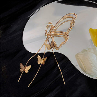 Golden Butterfly Claw Clip