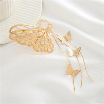 Golden Butterfly Claw Clip