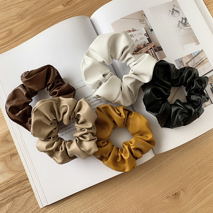 PU Leather scrunchies